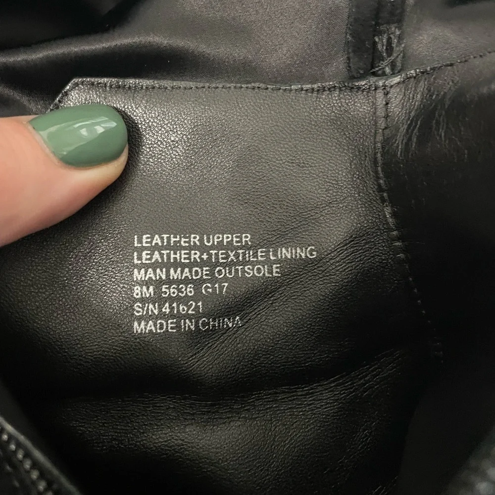 Tory Burch 41621 Black Over The Knee Suede Leather Laila Block Heel Boots size 8 - Picture 14 of 16